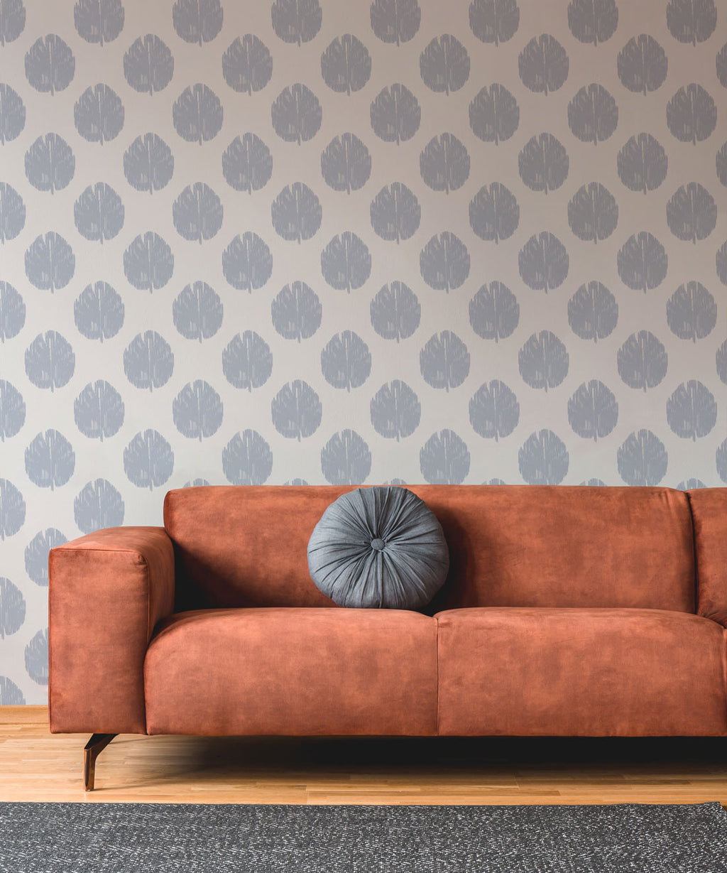 Fans Wallpaper, Dusty Blue