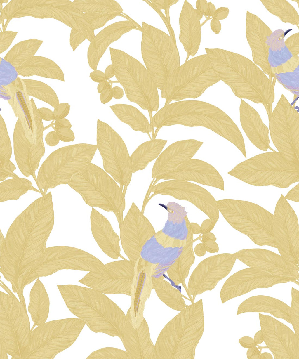 Pheasant Wallpaper, Antique Moss