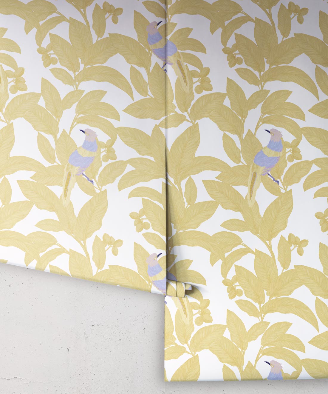 Pheasant Wallpaper, Antique Moss