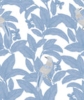 Pheasant Wallpaper, Classic Blue