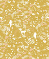 Vintage Floral Wallpaper, Antique Moss