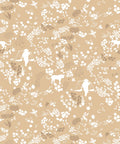 Vintage Floral Wallpaper, Honey Peach