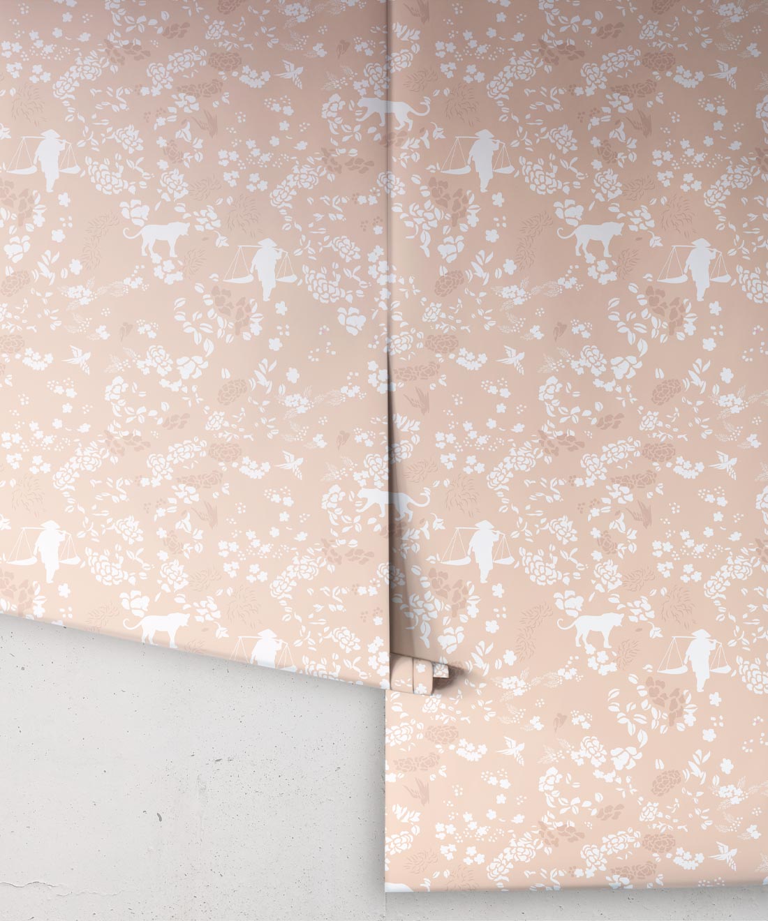 Vintage Floral Wallpaper, Spanish Villa