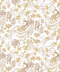 Peonies & Peacocks Wallpaper, Antique Moss