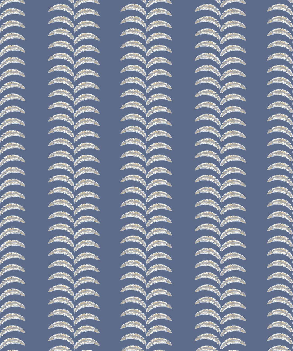 Travelling Vine Wallpaper, Classic Blue