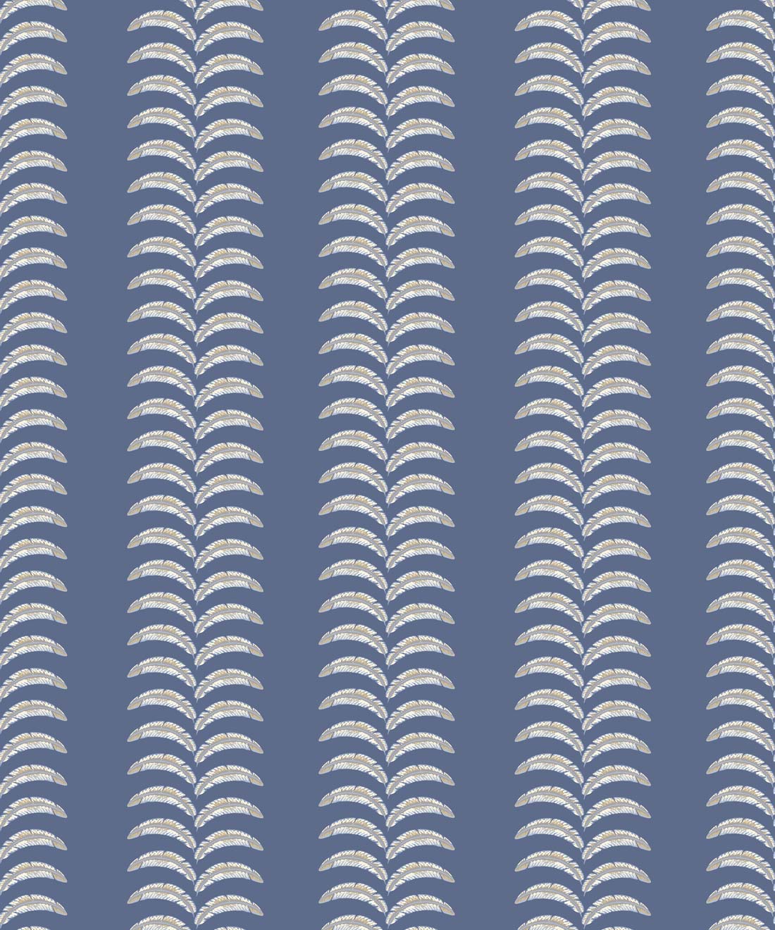 Travelling Vine Wallpaper, Classic Blue