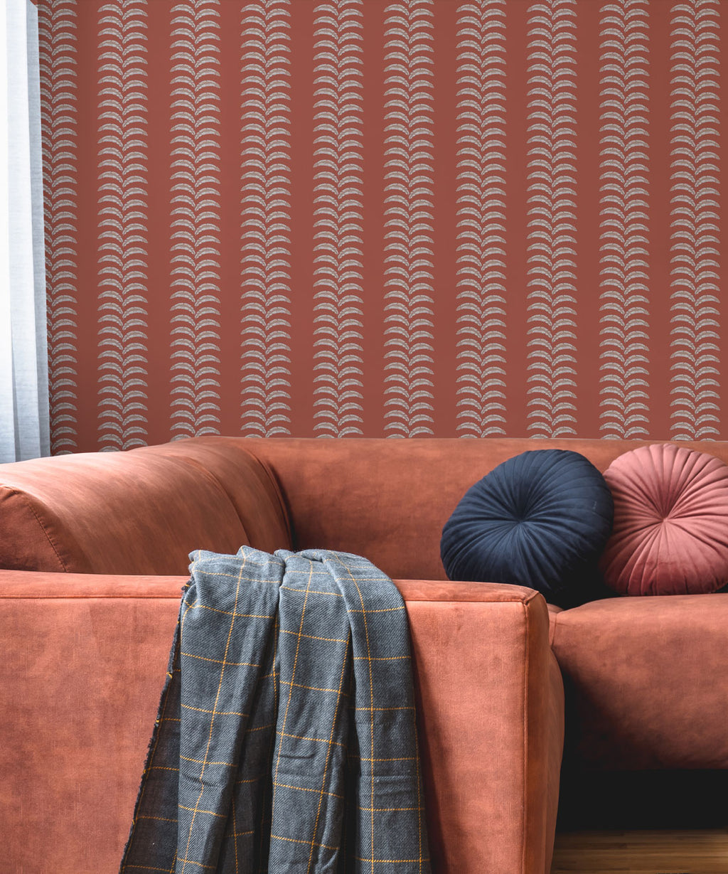 Travelling Vine Wallpaper, Ginger Spice