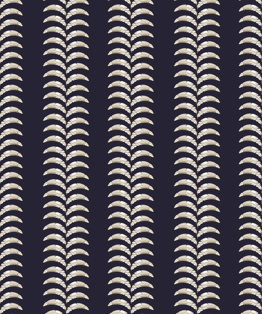 Travelling Vine Wallpaper, Indigo