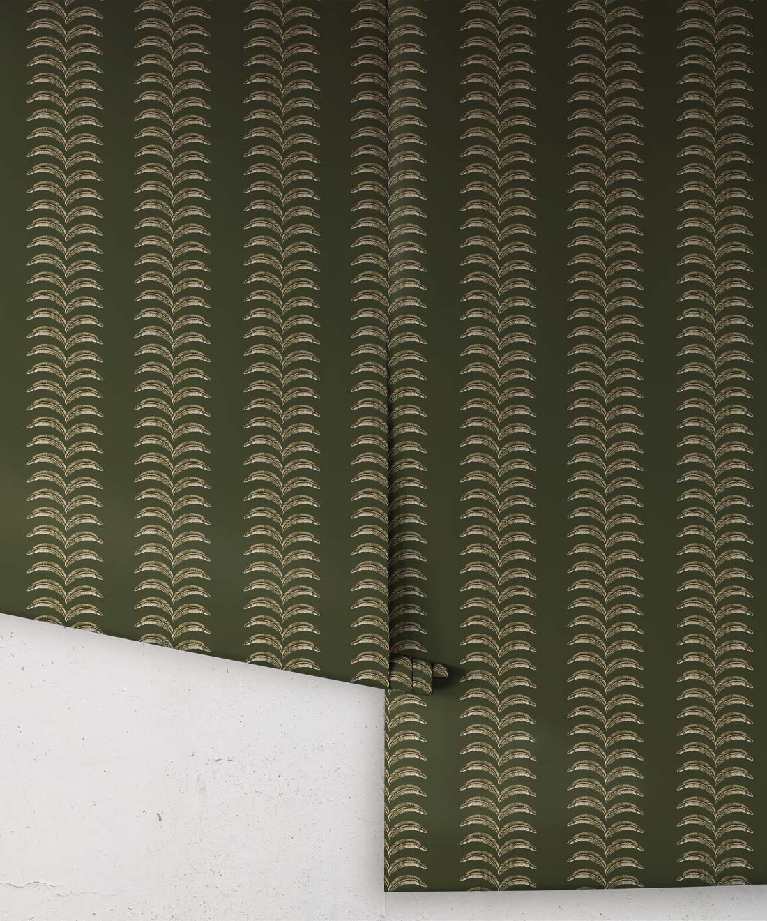 Travelling Vine Wallpaper, Ivy Green