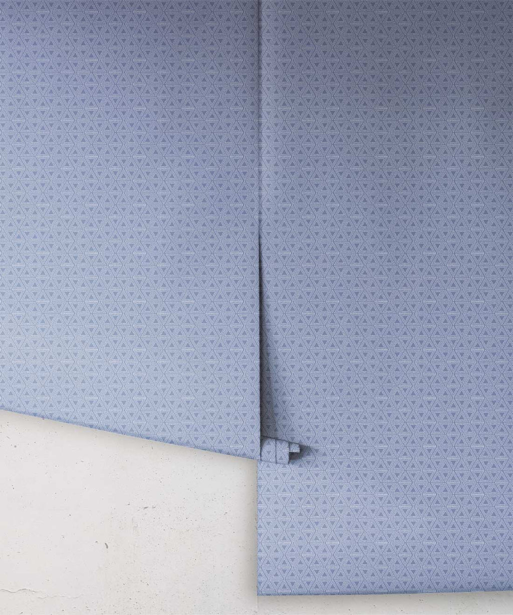Triangles Wallpaper, Classic Blue