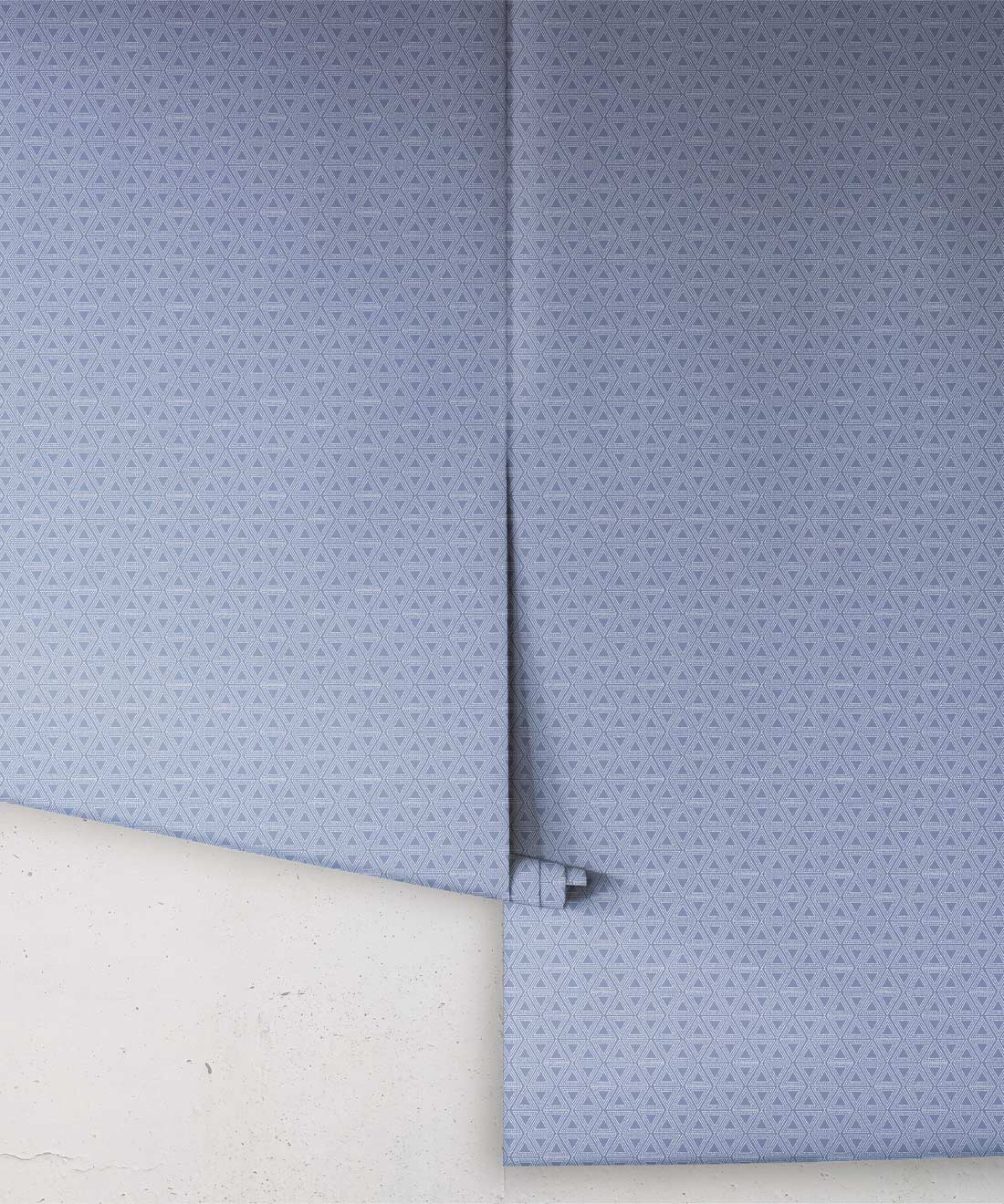 Triangles Wallpaper, Classic Blue