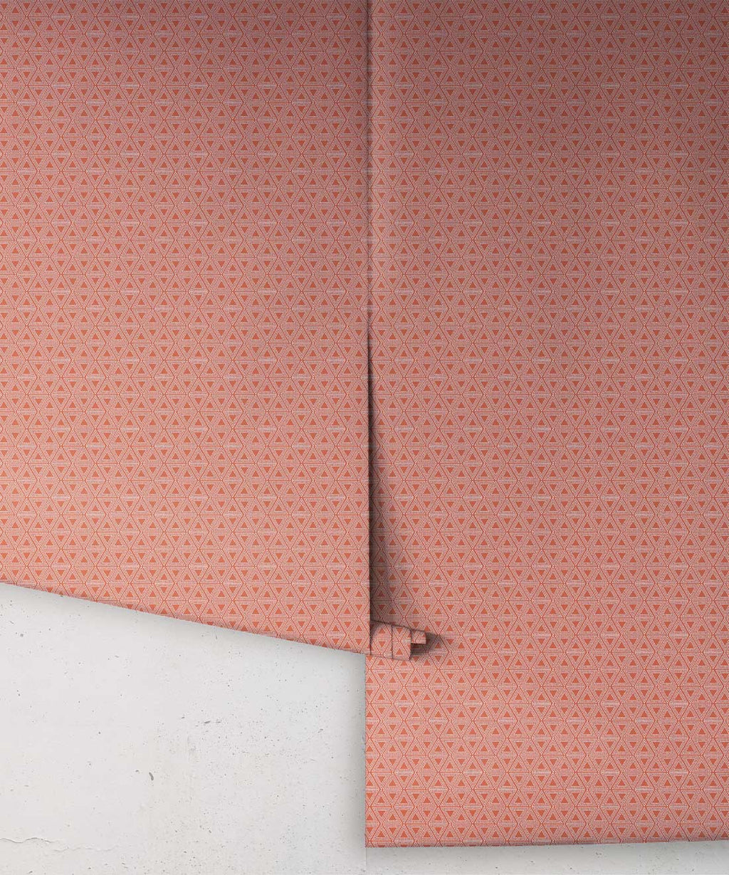 Triangles Wallpaper, Ginger Spice