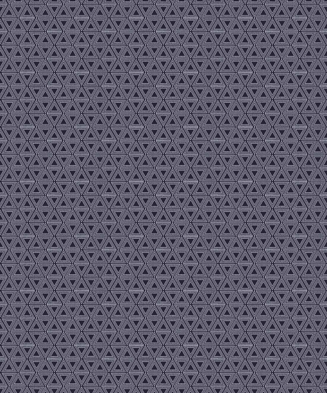 Triangles Wallpaper, Indigo