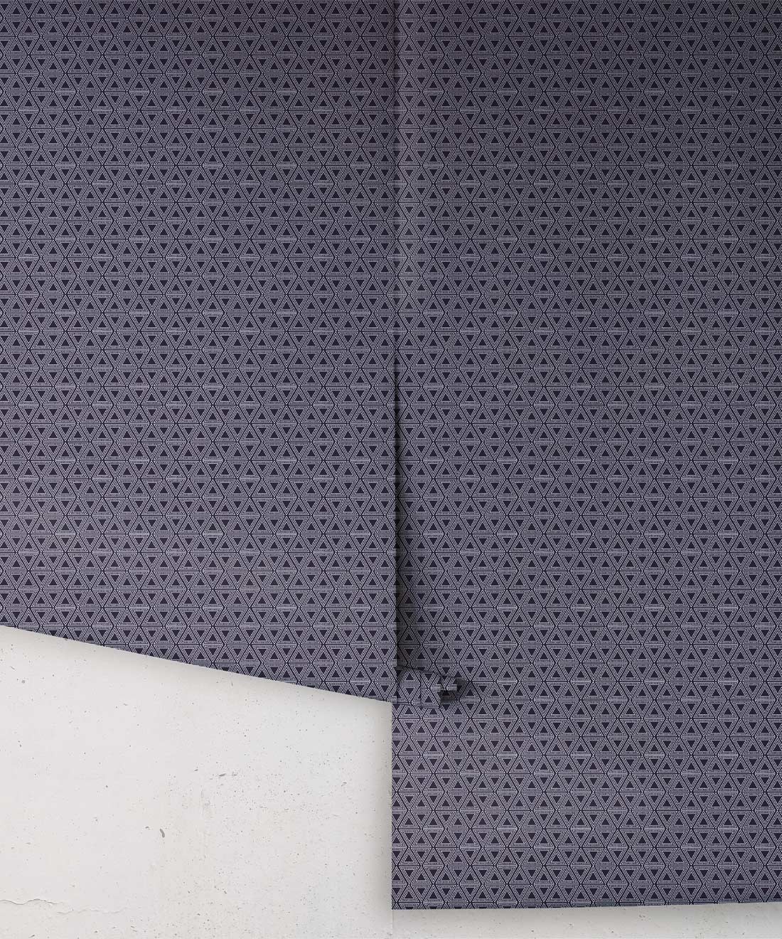 Triangles Wallpaper, Indigo