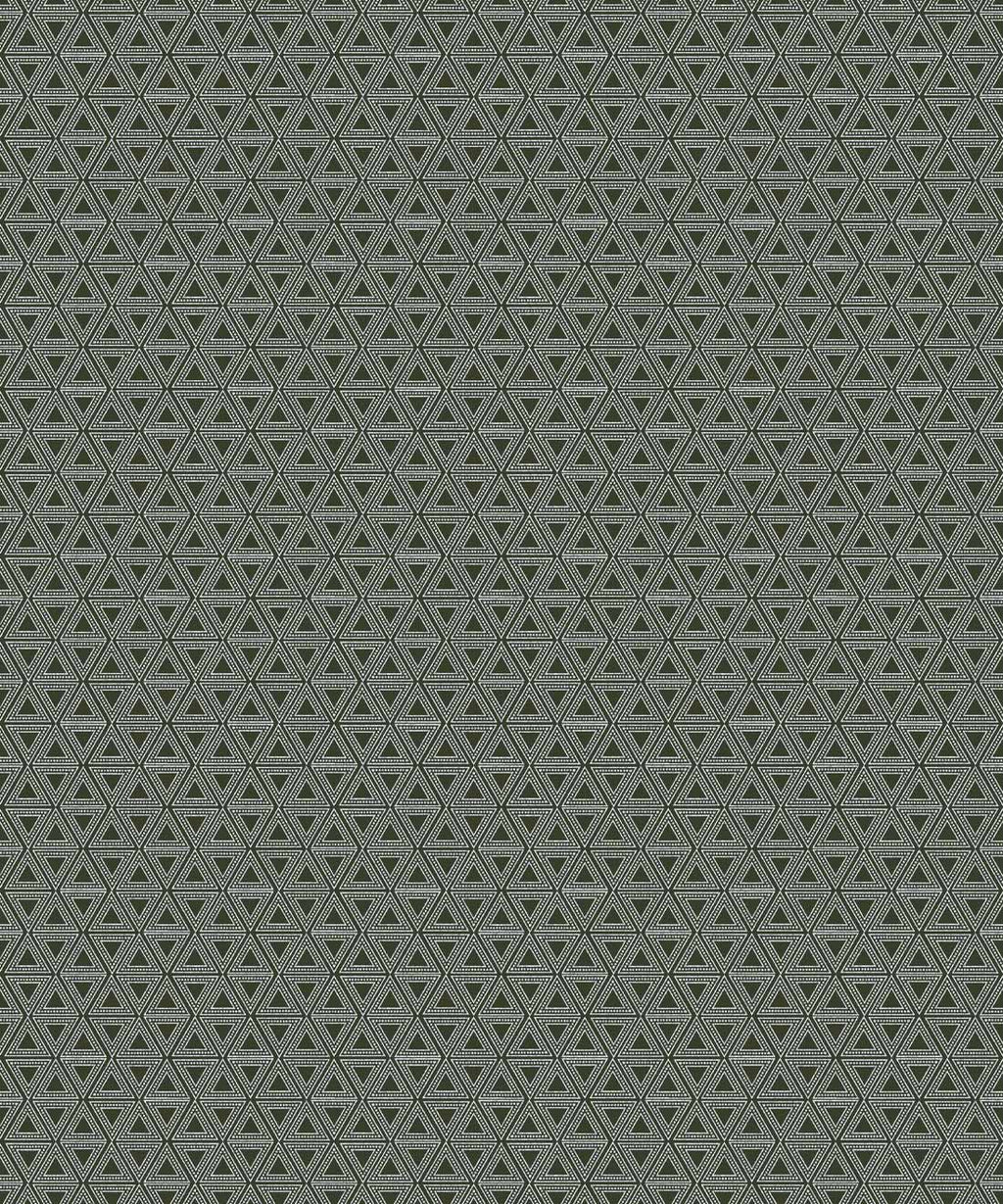 Triangles Wallpaper, Ivy Green