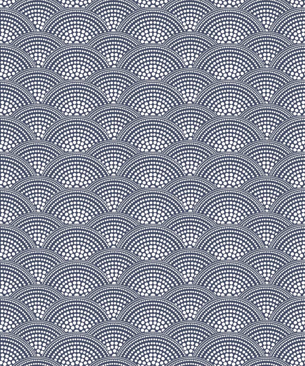 Dot Scallop Wallpaper, Riverbank