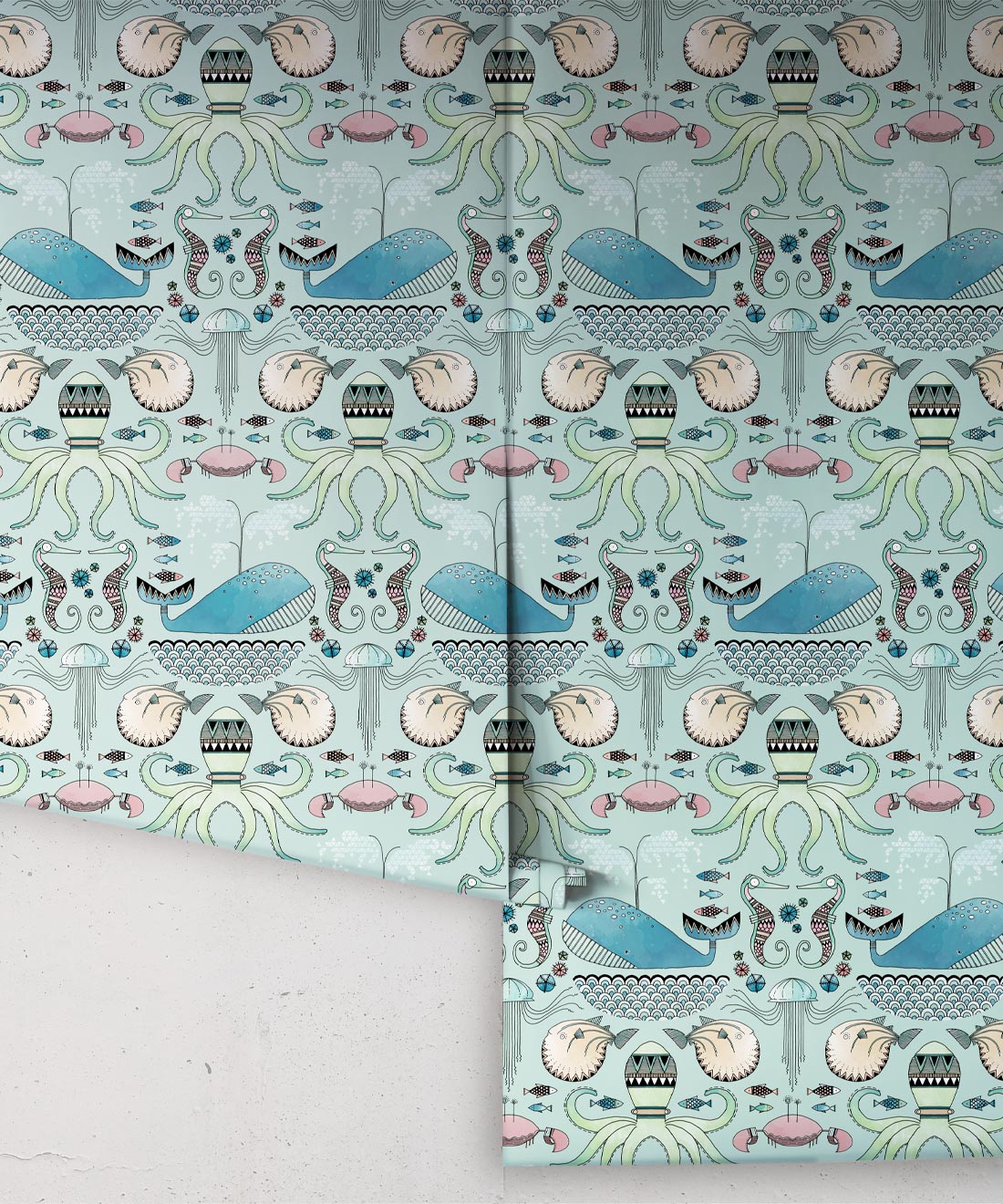 Under The Sea Wallpaper, Blue