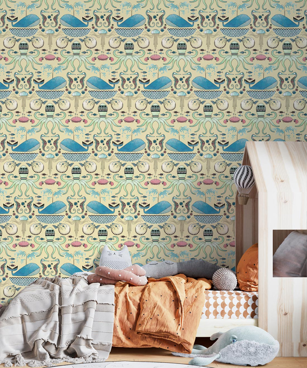 Under The Sea Wallpaper, Yellow