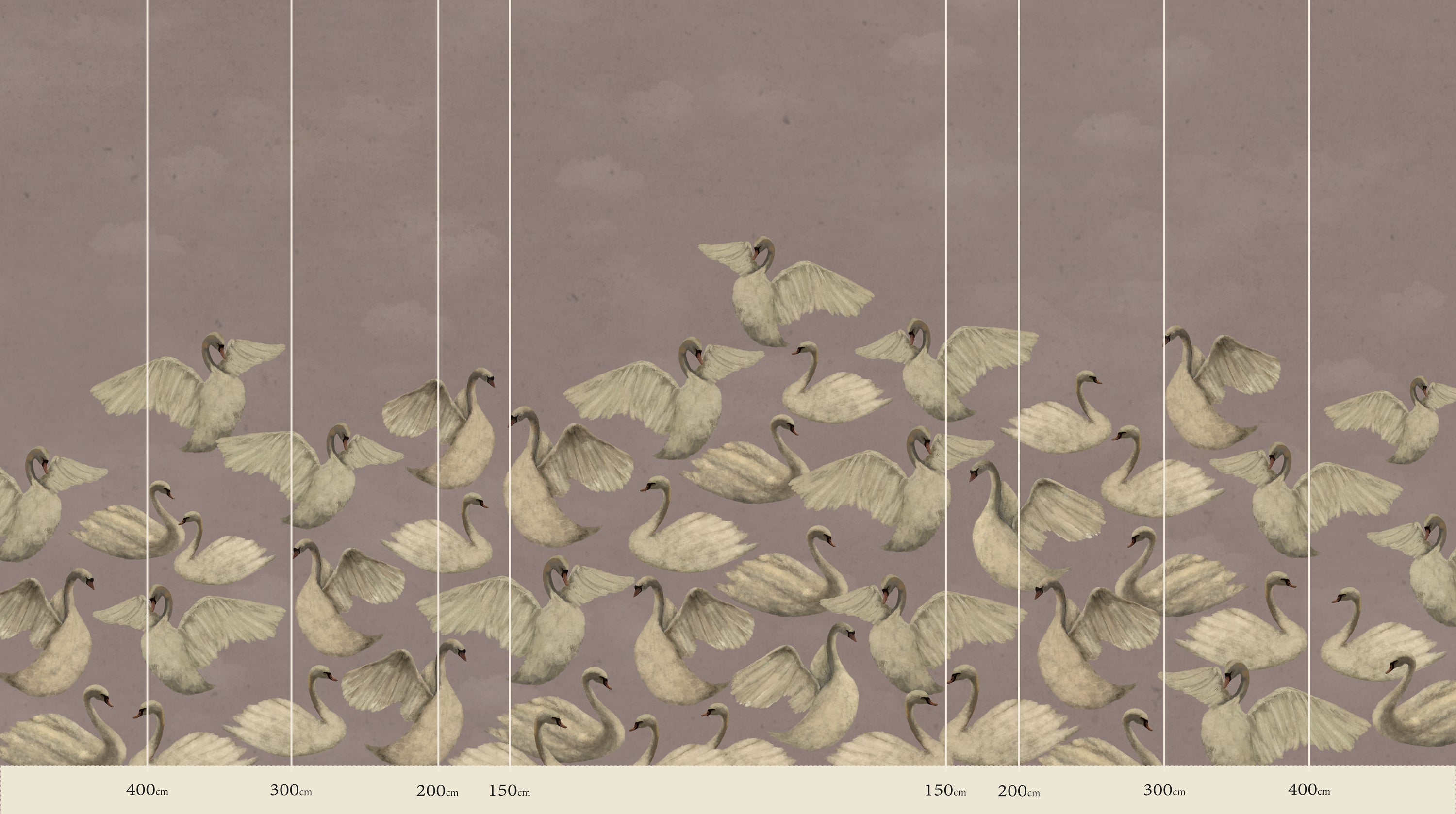 Night Swans - Dusty Pink