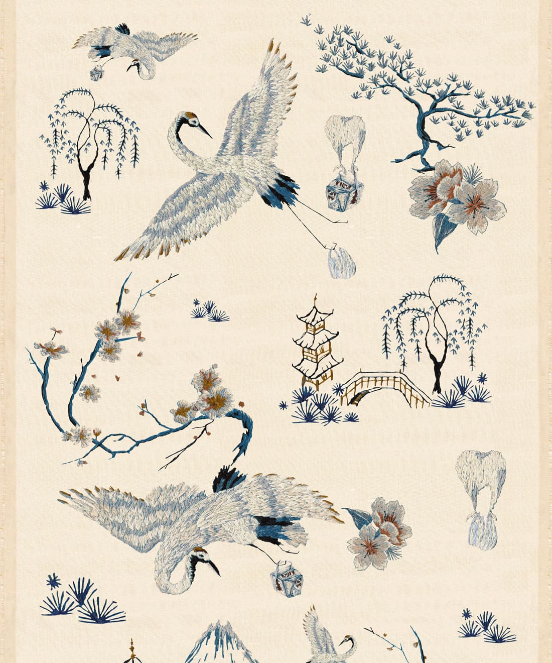 Food Babies Wallpaper, Ivory