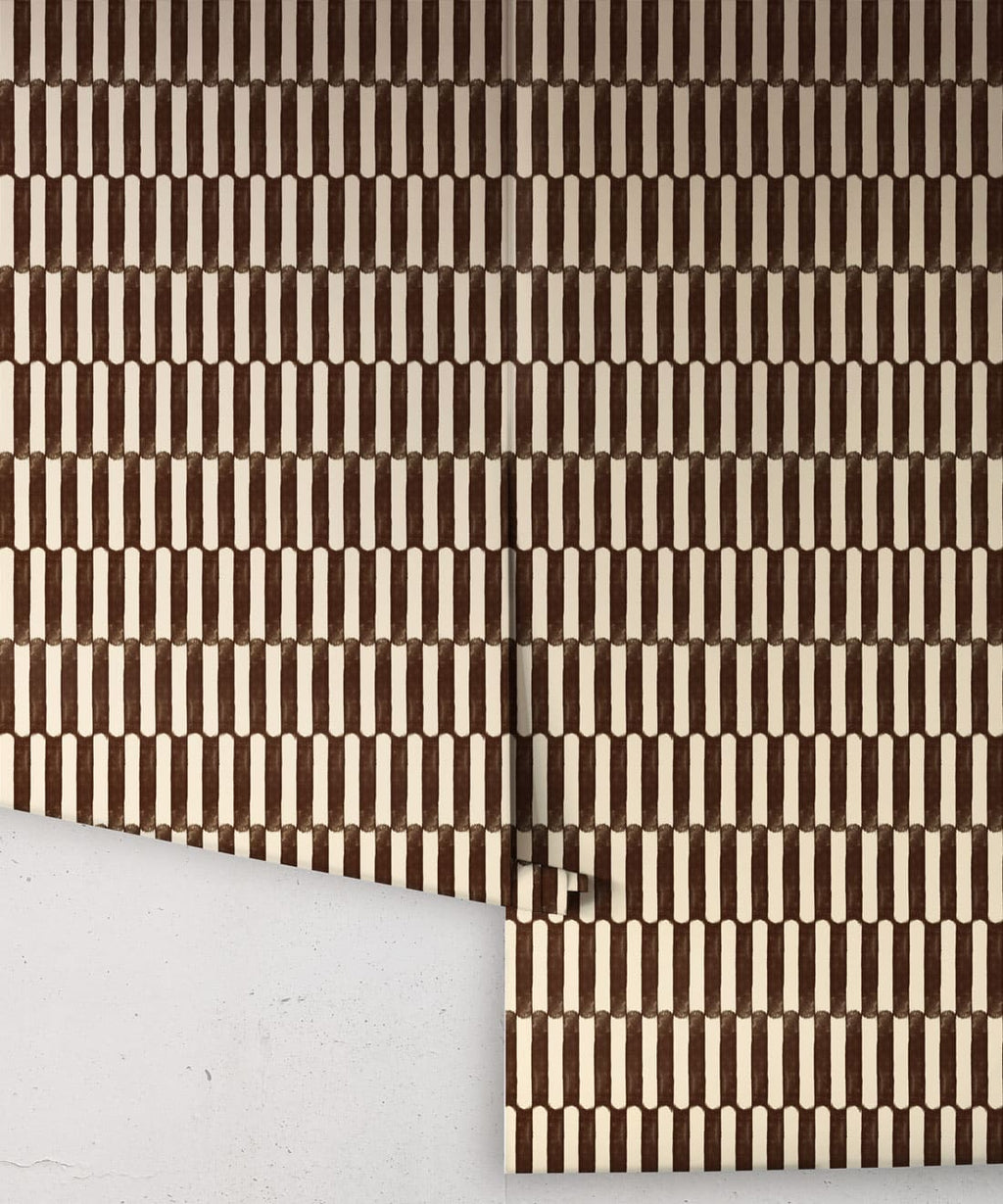 Glaze Wallpaper, Umber