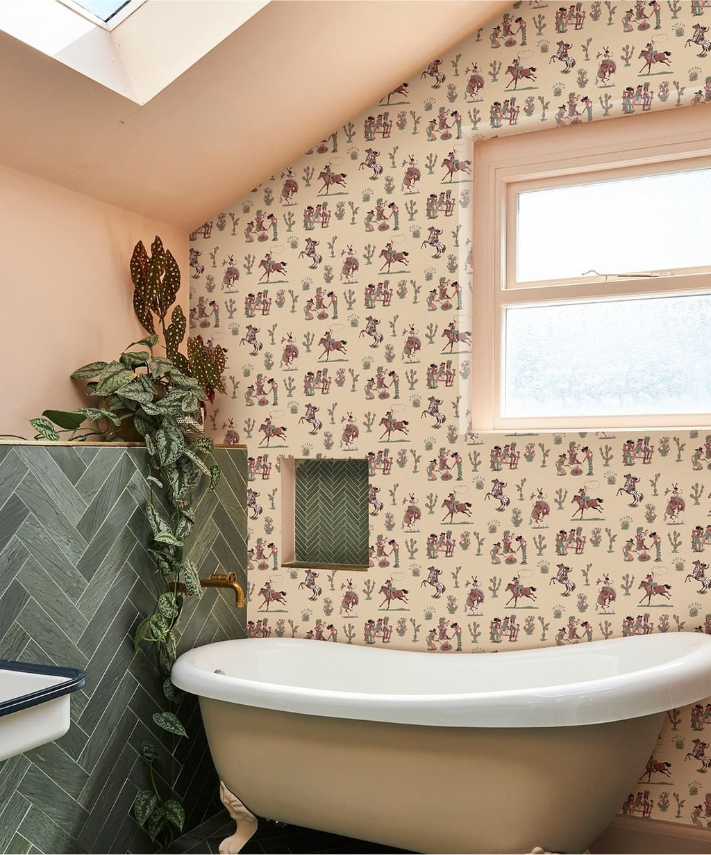 Cliftonville Cowgirls Wallpaper, Lasso