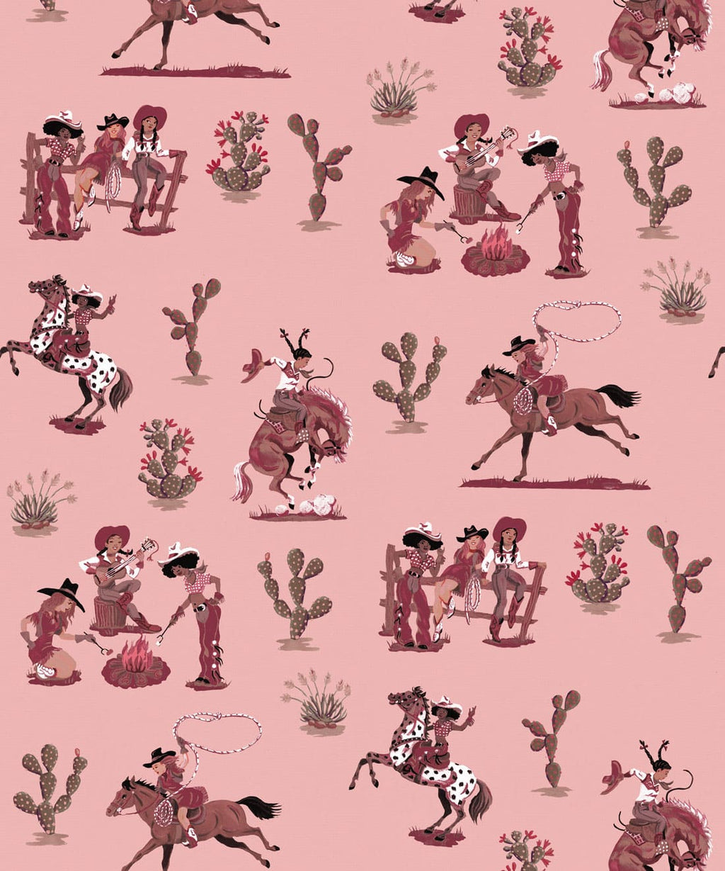 Cliftonville Cowgirls Wallpaper, Motel