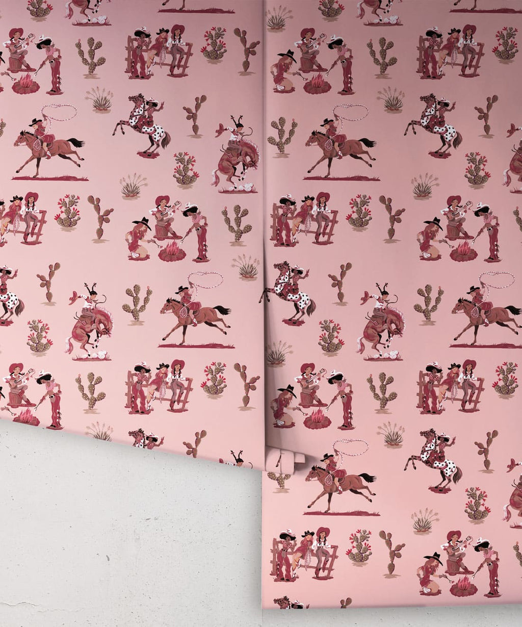 Cliftonville Cowgirls Wallpaper, Motel