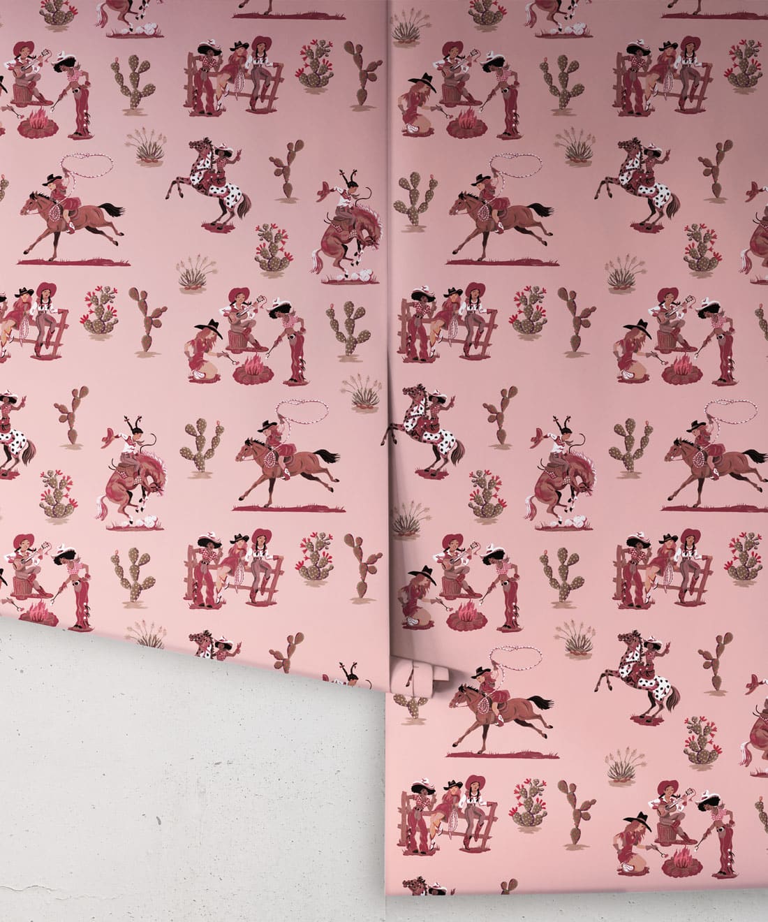 Cliftonville Cowgirls Wallpaper, Motel
