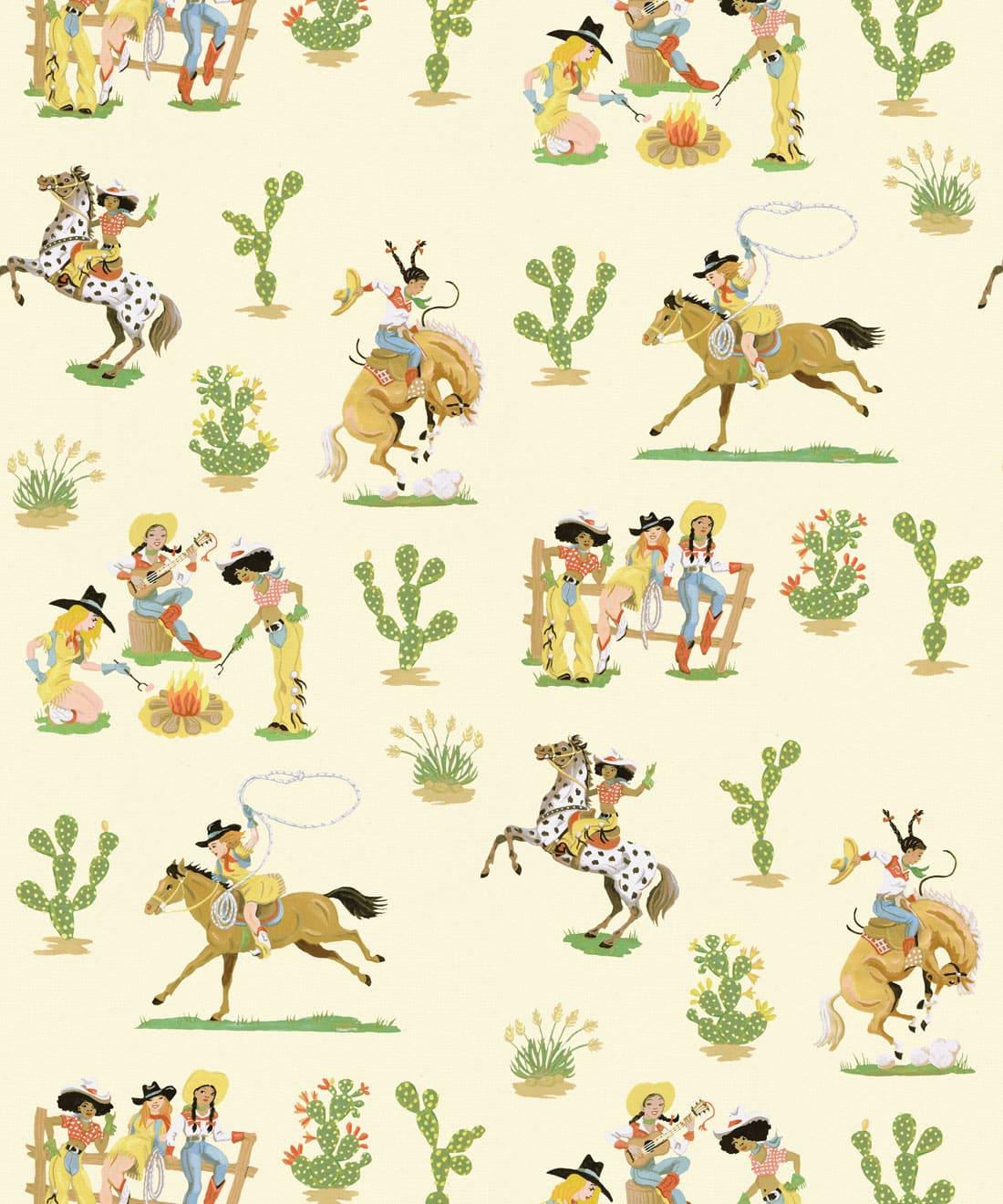 Cliftonville Cowgirls Wallpaper, Rattle Snake
