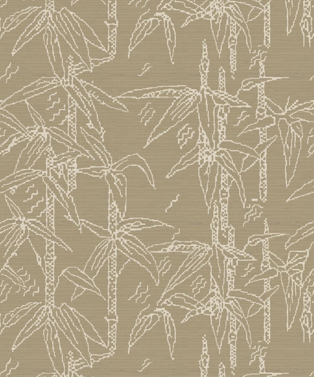 Bamboo Stitch Wallpaper, Sepia