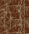 Bamboo Stitch Wallpaper, Umber