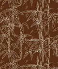 Bamboo Stitch Wallpaper, Umber