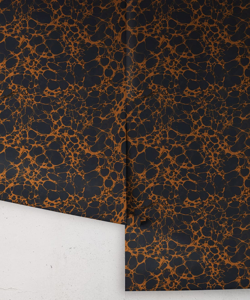 Margate Marble Wallpaper, Tobacco