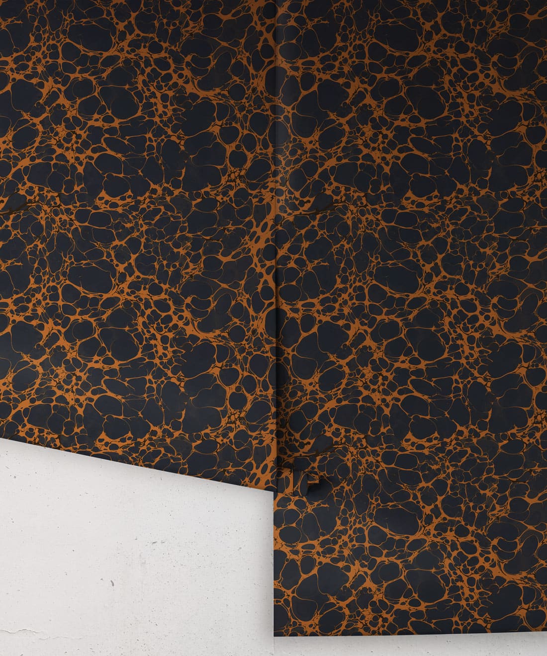 Margate Marble Wallpaper, Tobacco