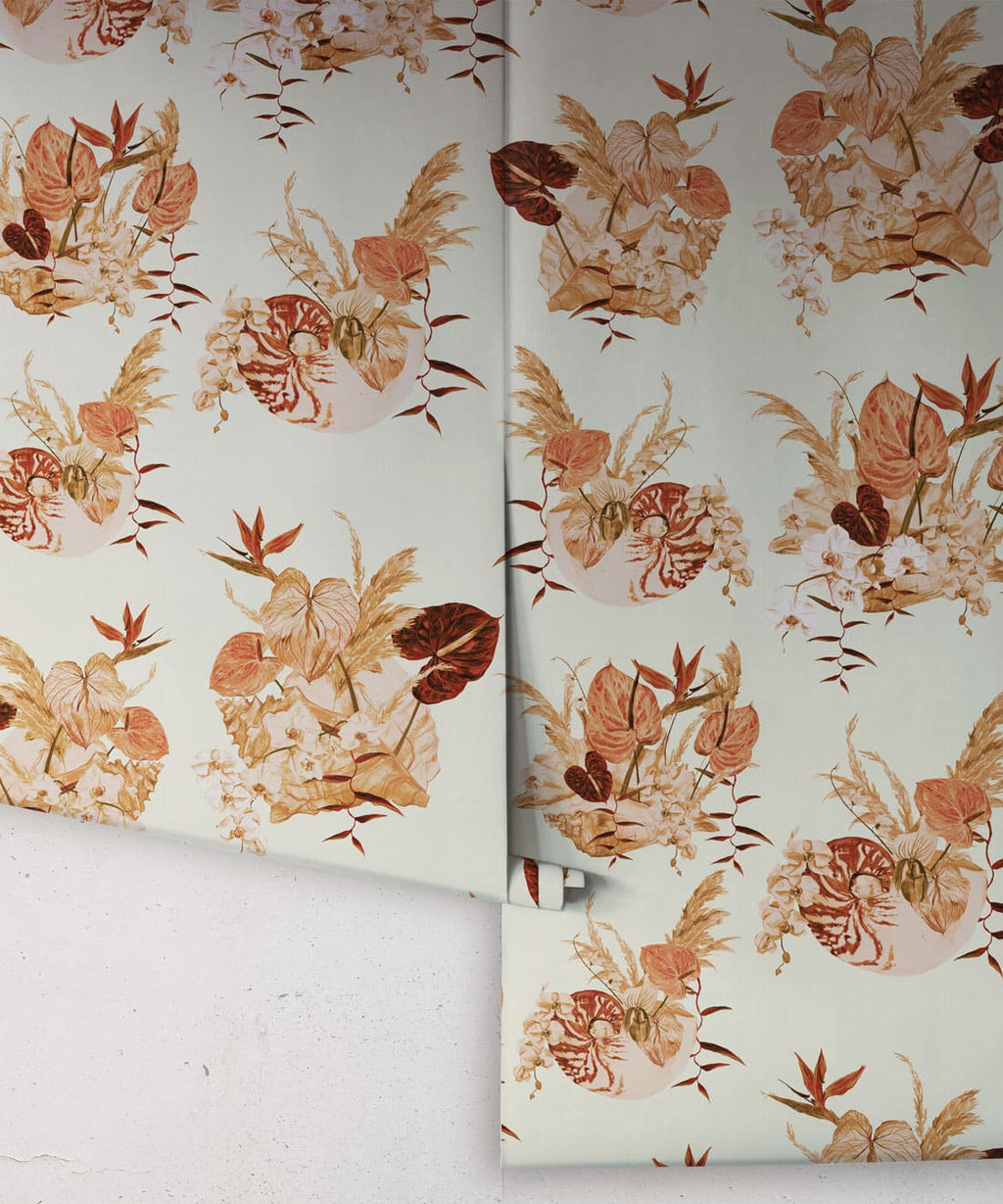 Mazzo Wallpaper, Bambina Blu