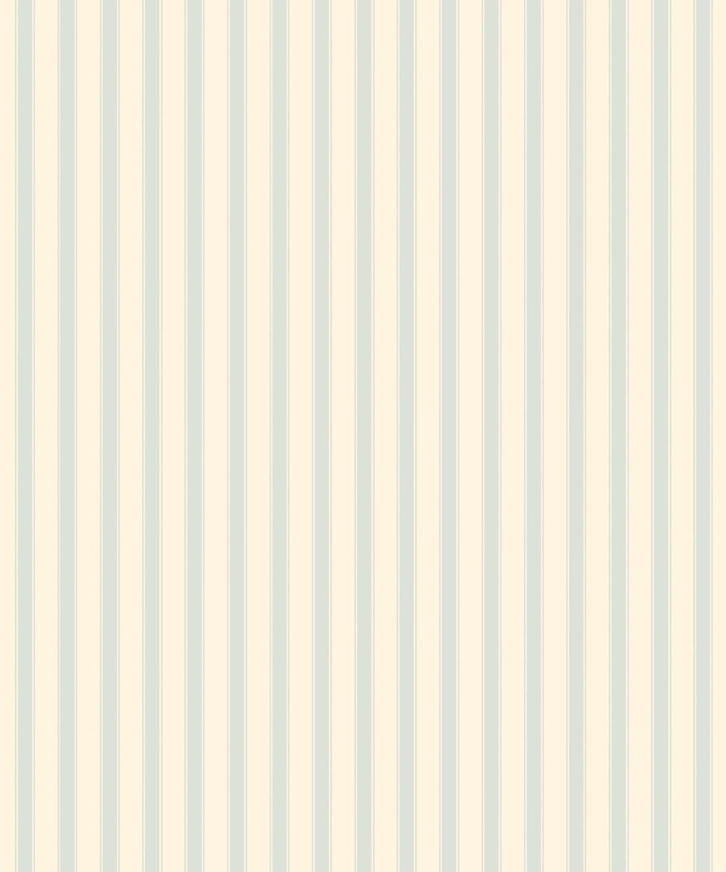 Nanny’s Stripe Wallpaper, Bluebell