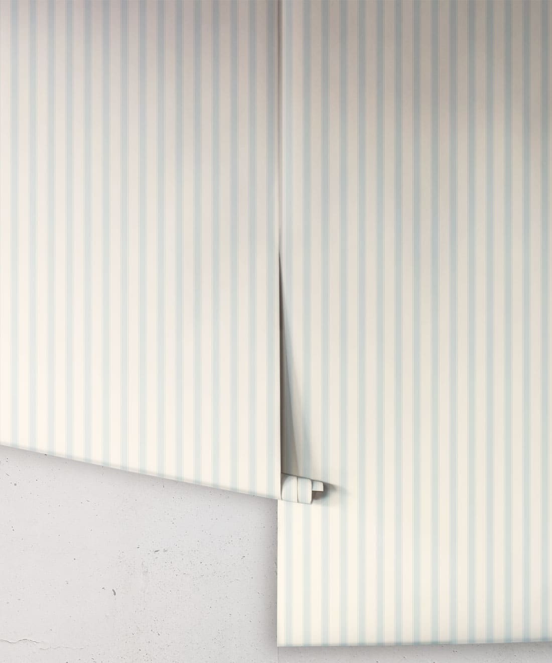 Nanny’s Stripe Wallpaper, Bluebell