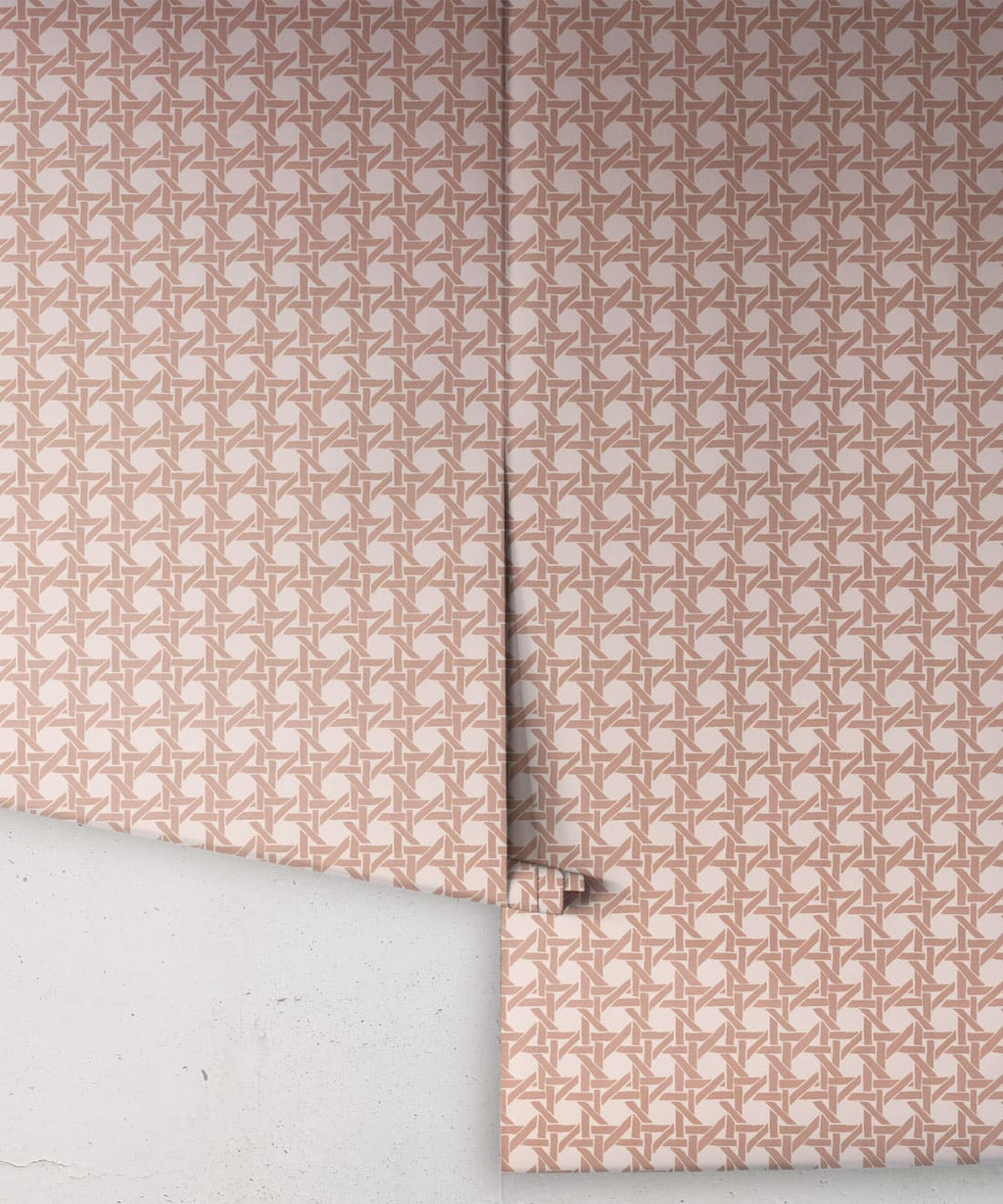 Rattan Wallpaper, Dusty