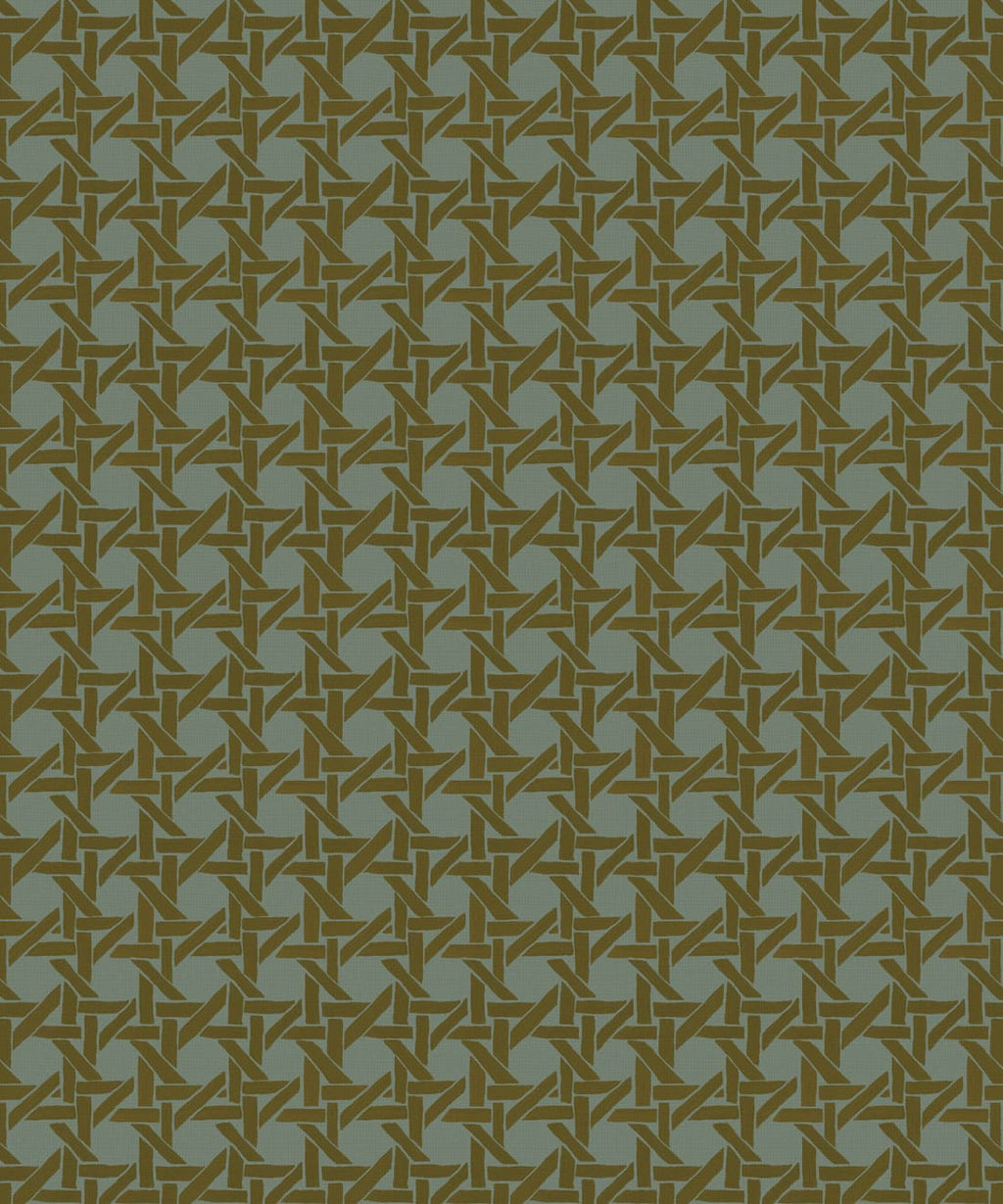 Rattan Wallpaper, Petrol