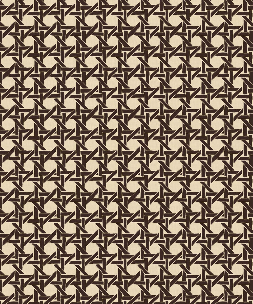 Rattan Wallpaper, Umber