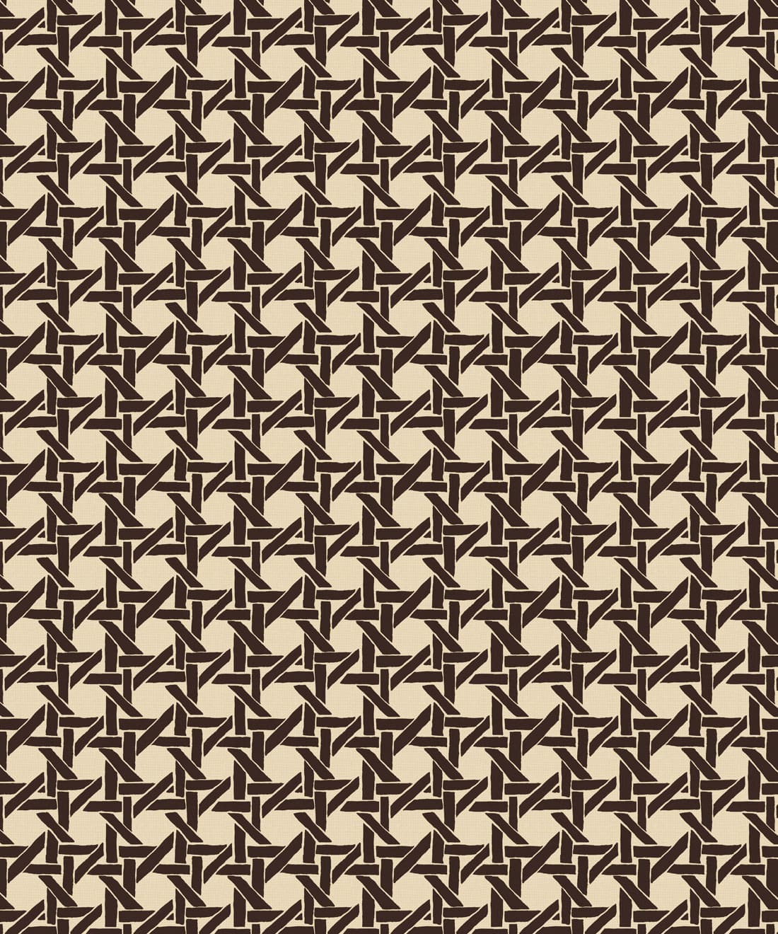 Rattan Wallpaper, Umber
