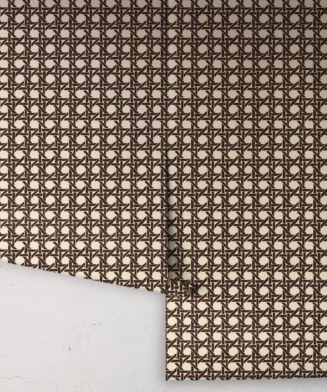Rattan Wallpaper, Umber