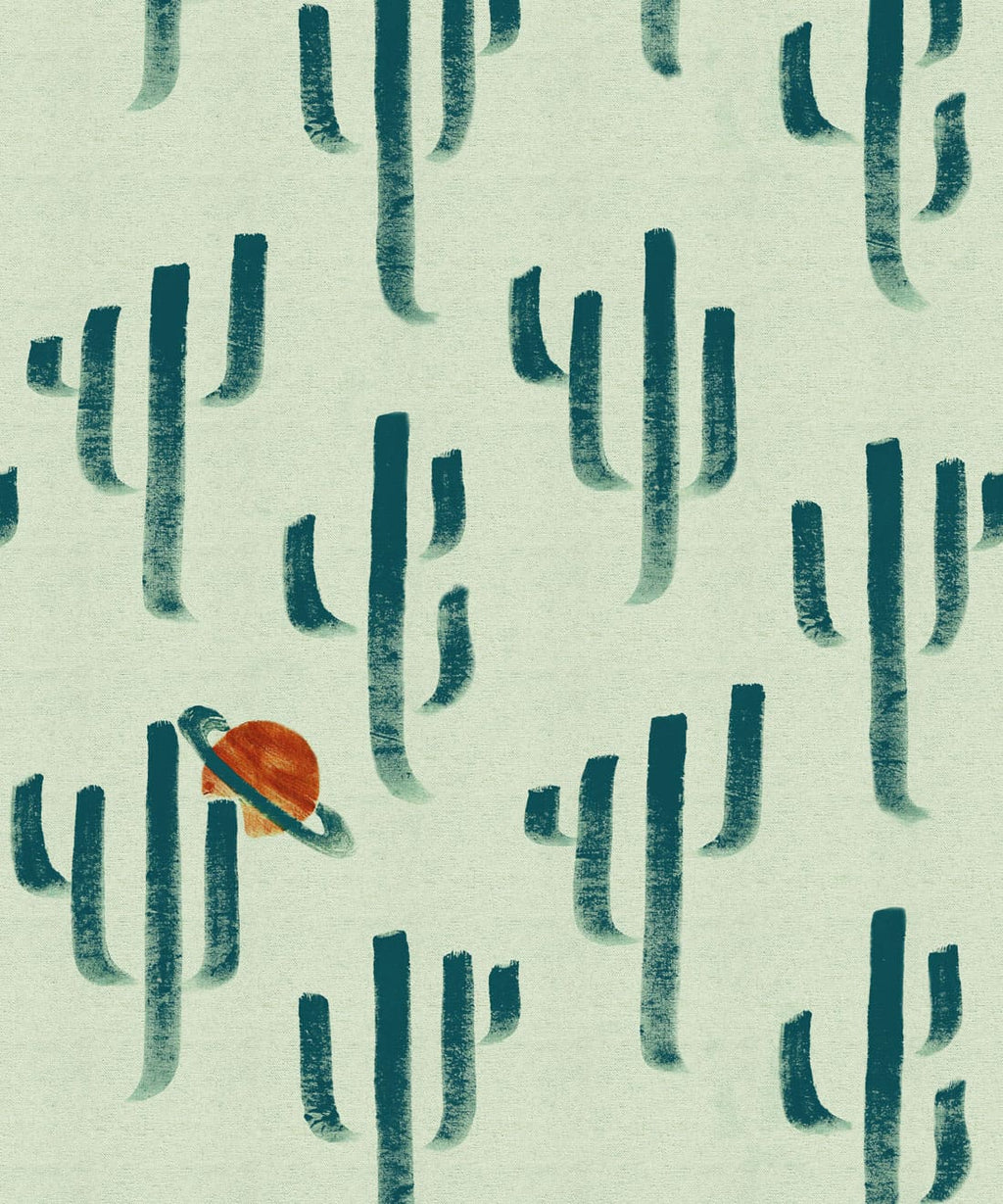 Saguaro Saturn Wallpaper, Mirage