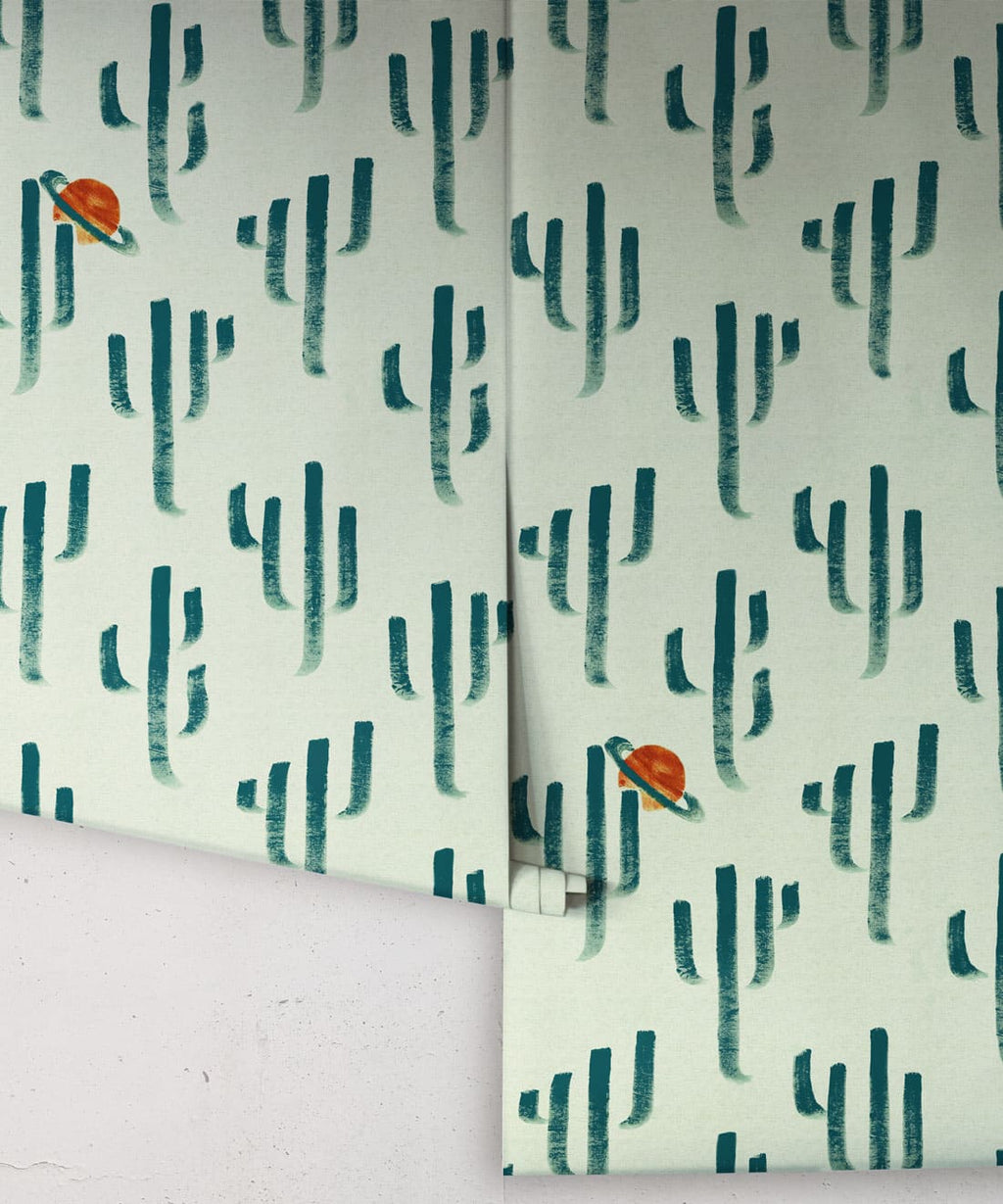 Saguaro Saturn Wallpaper, Mirage
