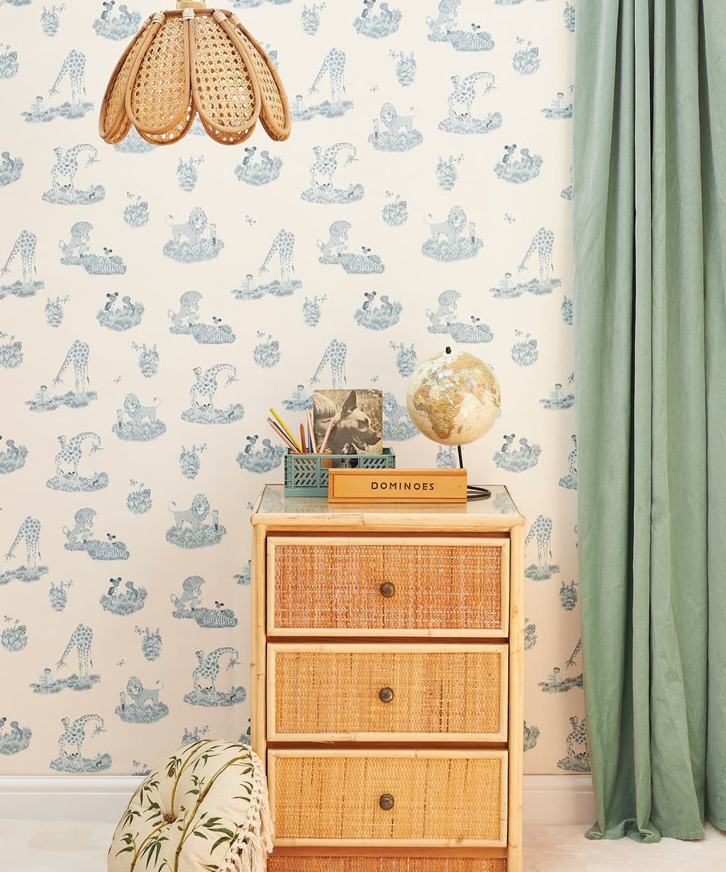 Story Time Wallpaper, Bluebell