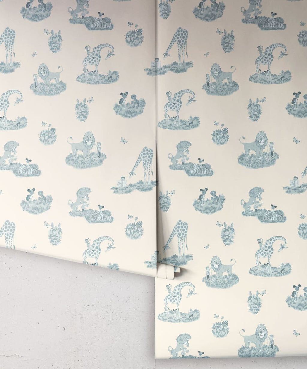 Story Time Wallpaper, Bluebell