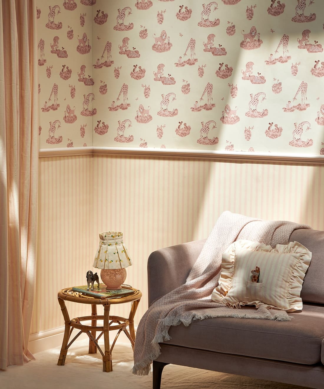 Story Time Wallpaper, Rose