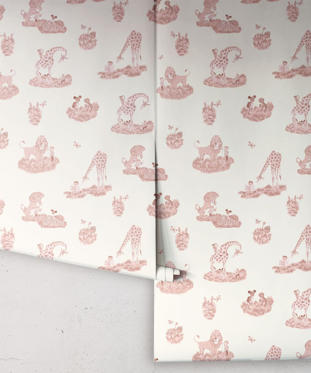 Story Time Wallpaper, Rose