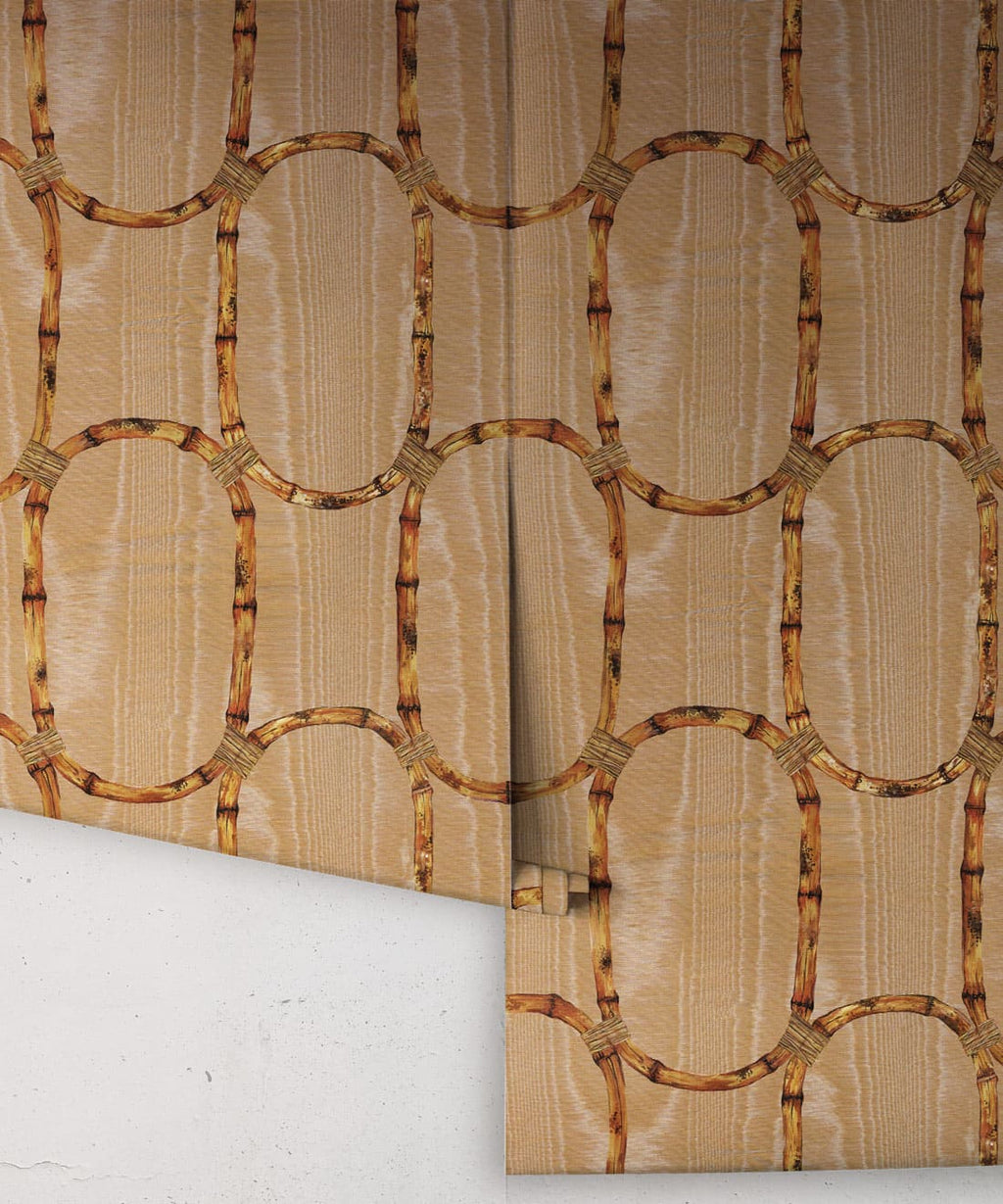 Tea Room Wallpaper, Camel